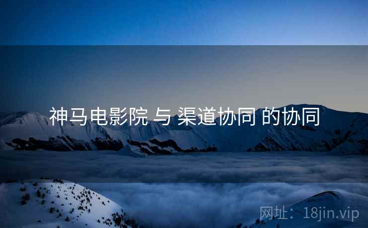 神马电影院 与 渠道协同 的协同