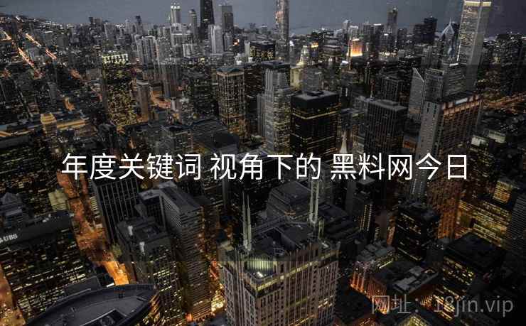 年度关键词 视角下的 黑料网今日