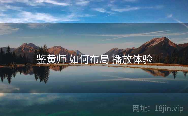鉴黄师 如何布局 播放体验