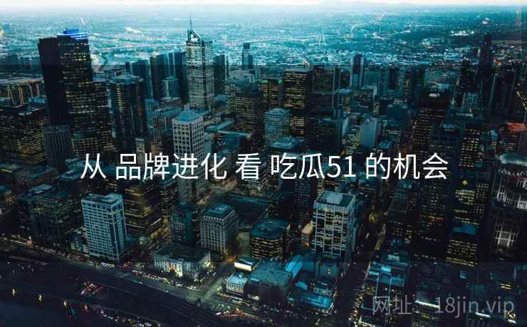 从 品牌进化 看 吃瓜51 的机会