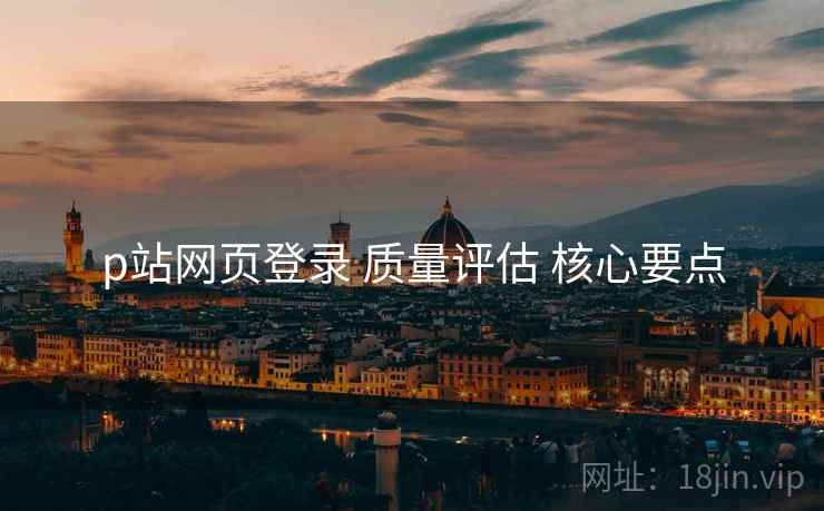p站网页登录 质量评估 核心要点