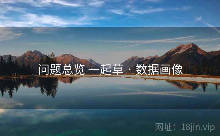 问题总览 一起草 · 数据画像