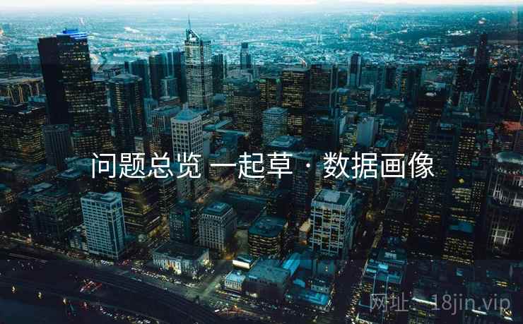 问题总览 一起草 · 数据画像