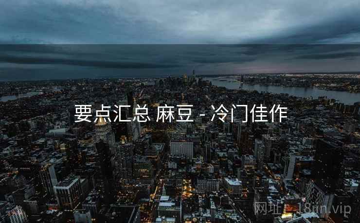 要点汇总 麻豆 - 冷门佳作