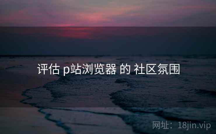 评估 p站浏览器 的 社区氛围