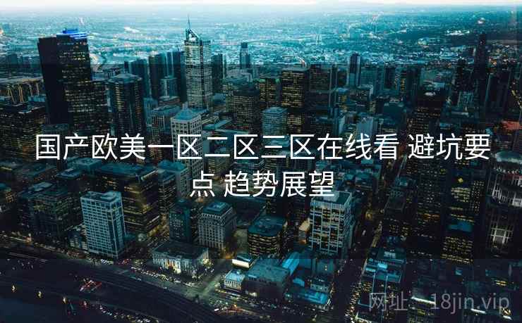 国产欧美一区二区三区在线看 避坑要点 趋势展望